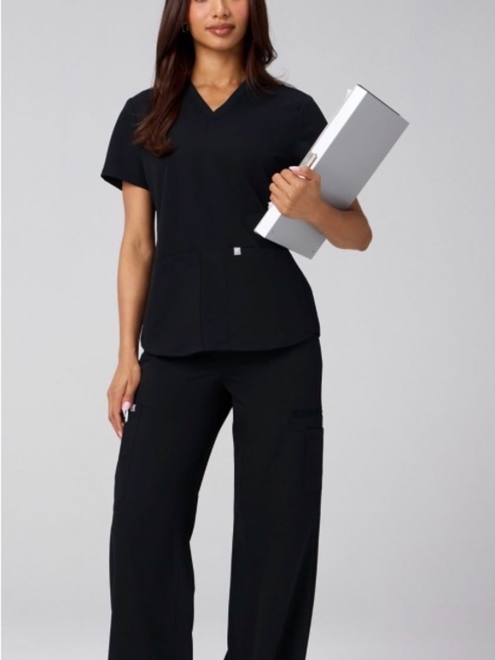 Fabletics Black Women's straight leg scrub set